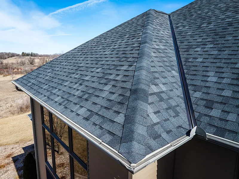 Top view of Gutter installation services by Exterior Pro