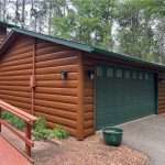faux log cabin siding