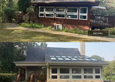 clear lake siding before and after image
